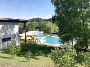 Indoor pool, a heated pool