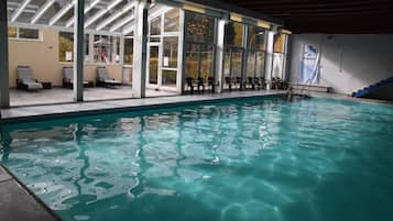 Indoor pool, a heated pool