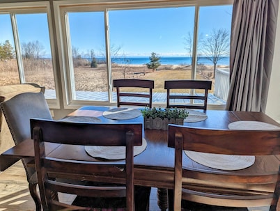 Lakefront Retreat: Escape to a SANDY Pet Friendly private Lake Huron Beach!