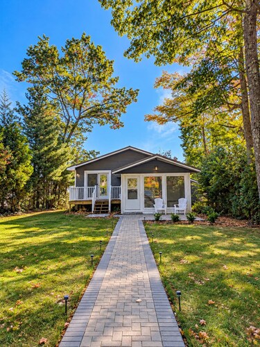 Lakefront retreat with a private sandy Lake Huron beach
