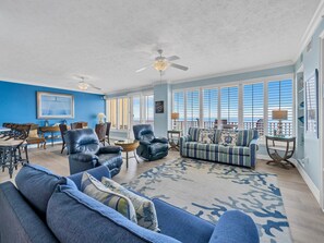 Smart TV, DVD player - ☀️Coastal Luxury- XL Balcony- GulfFront Pool- Fitness- 3BR Hidden Dunes 1704☀️ (Panama City Beach)