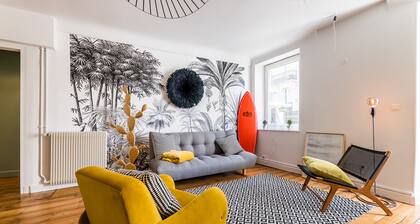 POP • KEYWEEK Apt 3 bedrooms with terrace & parking Biarritz city center