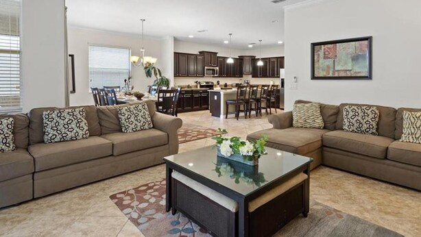 Living area - Paradise Palms-ru1083 (Kissimmee)
