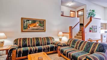 TV, fireplace, DVD player