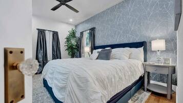 2 bedrooms, iron/ironing board, travel crib, free WiFi