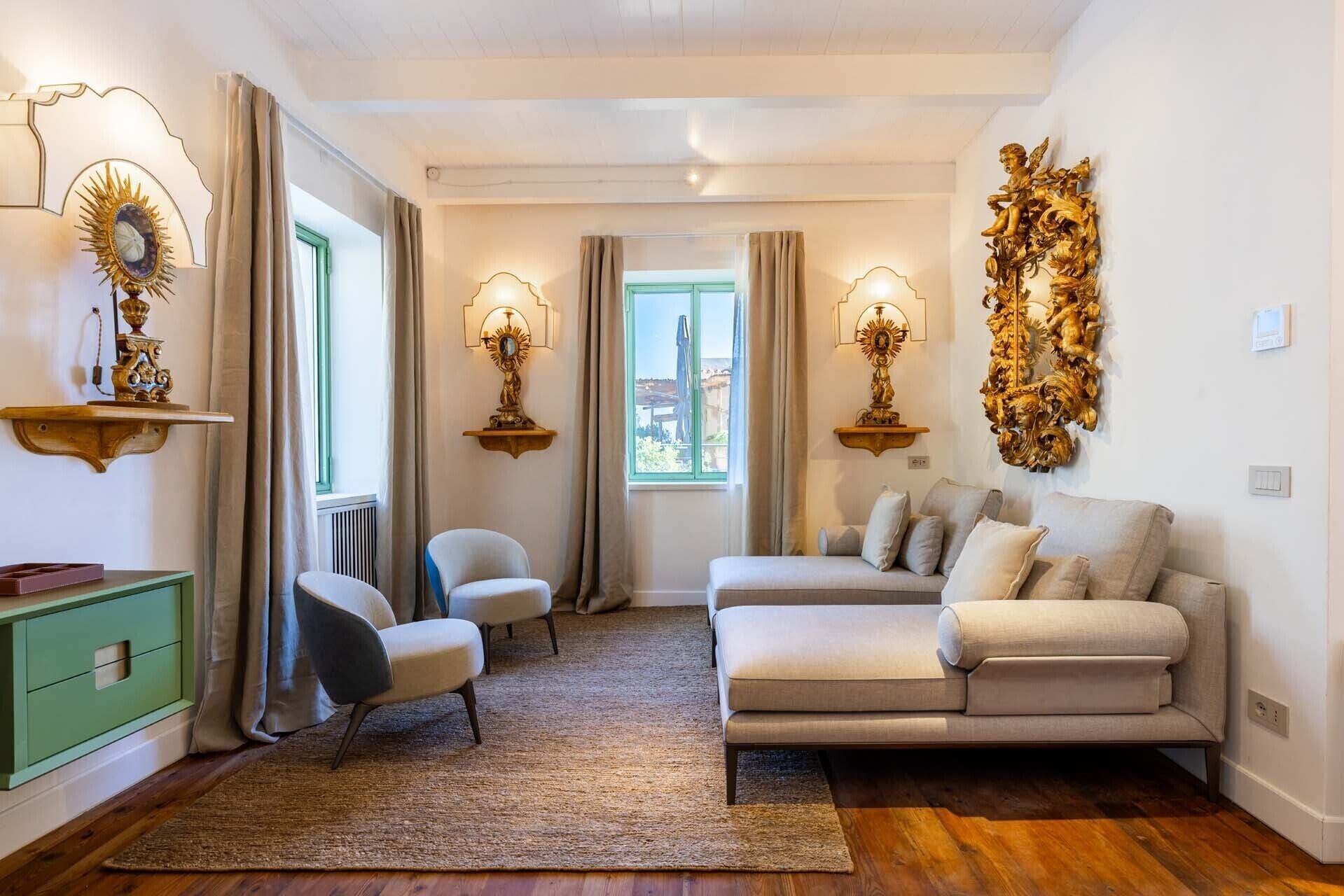 Suite, Patio, Sea View | Living area | 42-inch Smart TV with satellite channels