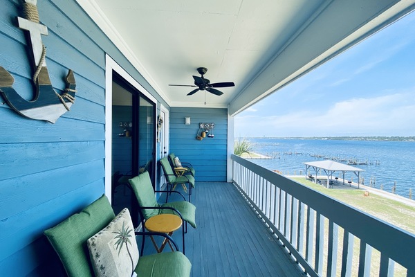 Condo, 2 Bedrooms, Balcony, Lagoon View (Pet Friendly - E202) | Terrace/patio