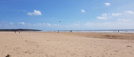 On the beach