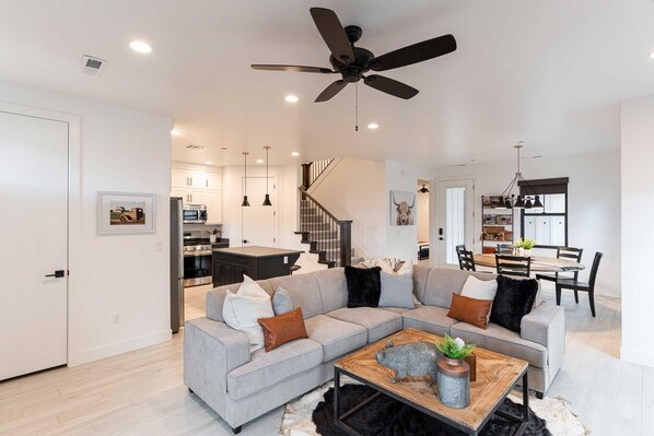 TV connectée, cheminée