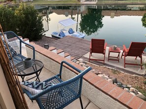 Terrace/patio - Lakefront townhouse w/bbq grill, bicycles, and lots more - Min. 30 days (Gilbert)