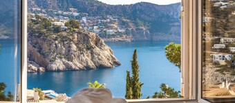 Charming Villa “Villa Almeda” with Sea View, Pool, Wi-Fi, A/C, Terrace, & Garden