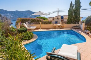 Pool - Charming Villa “Villa Almeda” with Sea View, Pool, Wi-Fi, A/C, Terrace, & Garden (Puerto de Andratx)