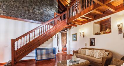 Finca "Los Viñedos Casa Rural" with Sea View, Shared Pool, Wi-Fi, Terrace & Garden