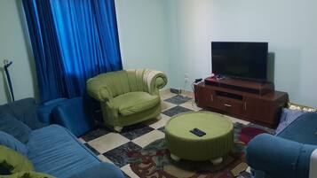 City Apartment, 3 Bedrooms, Accessible, Smoking | Living area