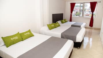 Family Room | Hypo-allergenic bedding, desk, laptop workspace, free WiFi