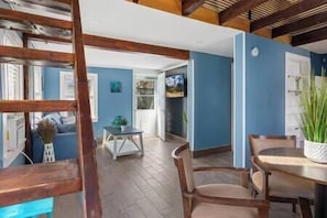 Dining - Cabin at The Beach , not handicapped accesible- has stair access . 1 bathroom (Ocean City)