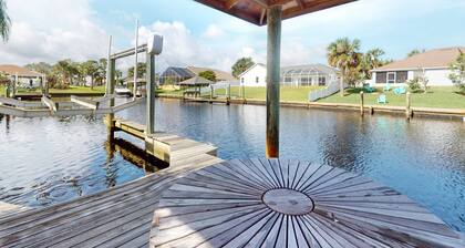 Canalfront Home with Private Pool, High-Speed WiFi, Central AC, and Dock!