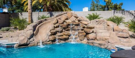 A heated pool