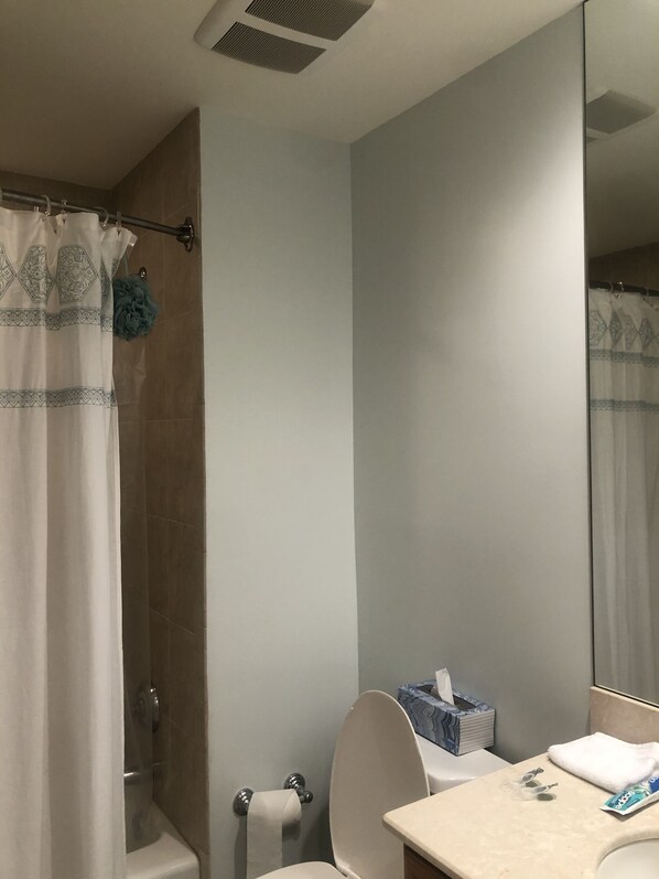 Hair dryer, towels