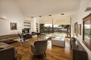 Télévision, cheminée