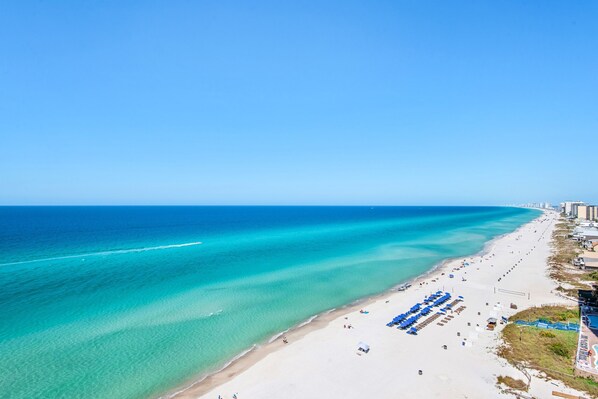 Enjoy beach access and stunning ocean views from this seaside hotel.