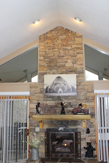 Beautiful Stone Fireplace