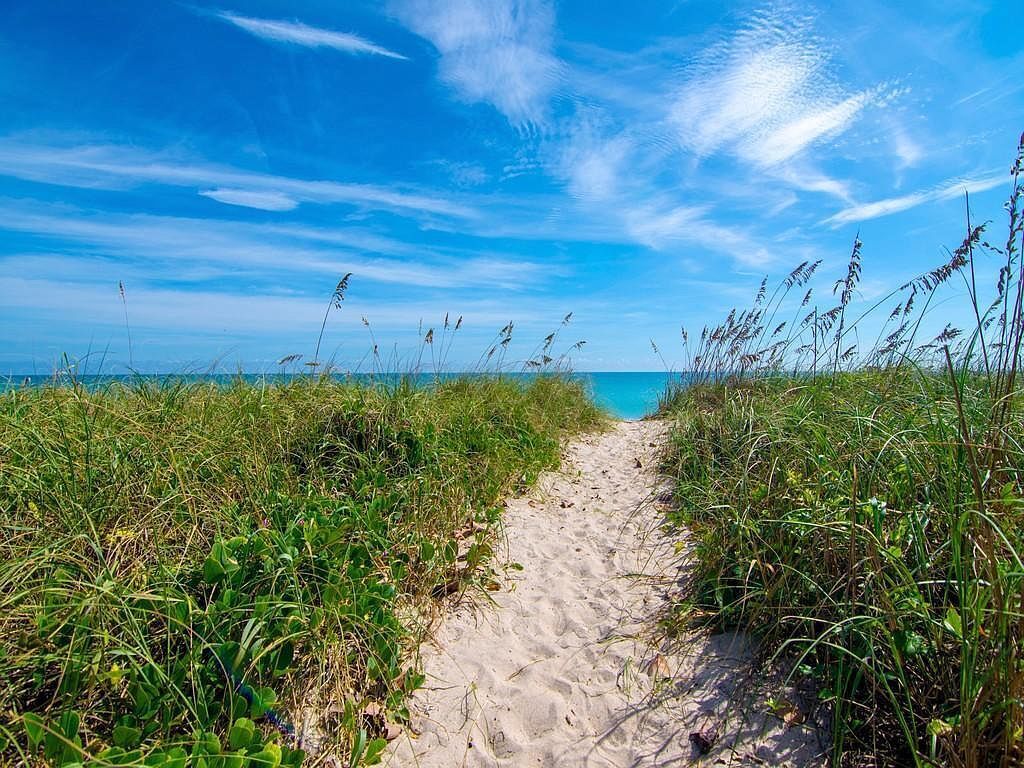 In Strandnähe, Liegestühle, Strandtücher