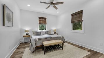 2 bedrooms, iron/ironing board, WiFi, bed sheets