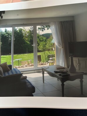 TV, DVD player, books