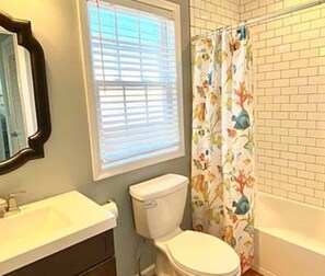 Combined shower/tub
