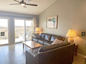 Smart TV, DVD player, books, stereo