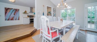 Large 5BR*Dbl. Master*1 Block to Beach Access* GAMEROOM *Firepit* Yaupon Beach