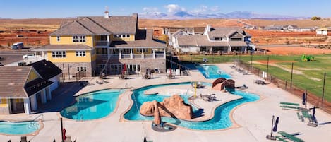Una piscina riscaldata