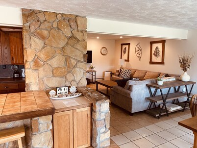 Large fully-furnished family home nestled in beautiful elk country.