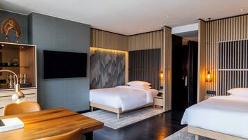 Premium bedding, minibar, in-room safe, desk