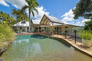 Outdoor pool, a heated pool - Coorabell Estate: A private Byron Hinterland Retreat for Relaxation & Events (Coorabell)