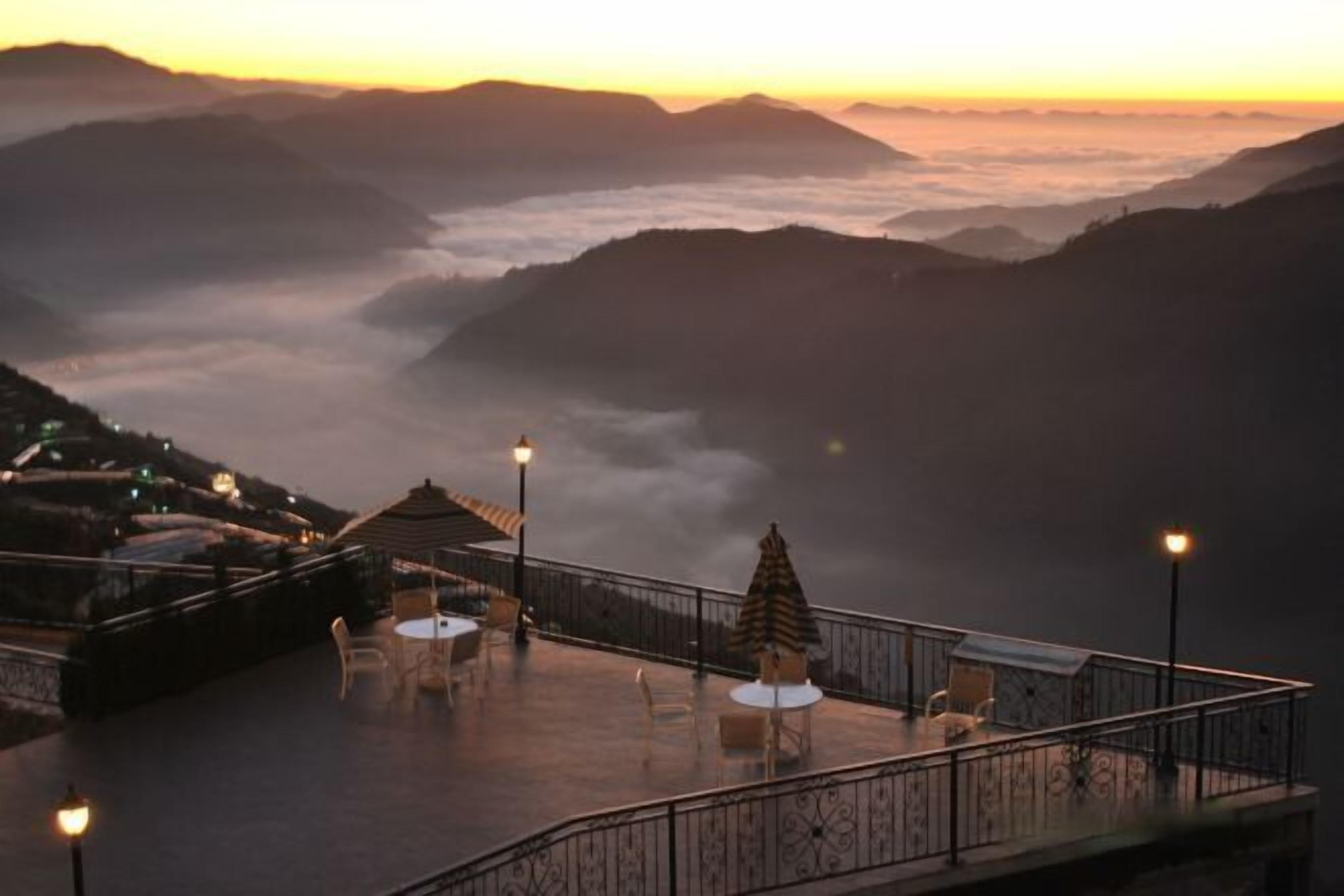 Blick von der Unterkunft