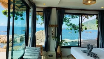 Vue depuis lâhĂ©bergement