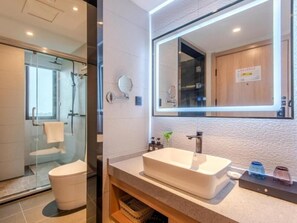 Bathroom - Greentree Inn Hefei Changjiang West Road Zhenxing Road Subway Station Jiaqiao Yueshan International (Hefei)