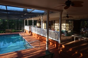 Pool - Winter retreat on the water in Florida sunshine!  Dock & pool are ready for you! (Bradenton)