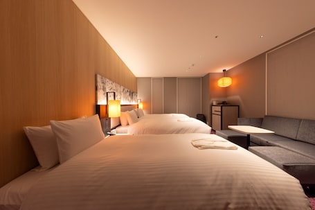 Superior Twin Room, Non Smoking, For 3 Guests | Blackout drapes, iron/ironing board, free WiFi, bed sheets. Hotel Forza Kyoto Shijo Kawaramachi