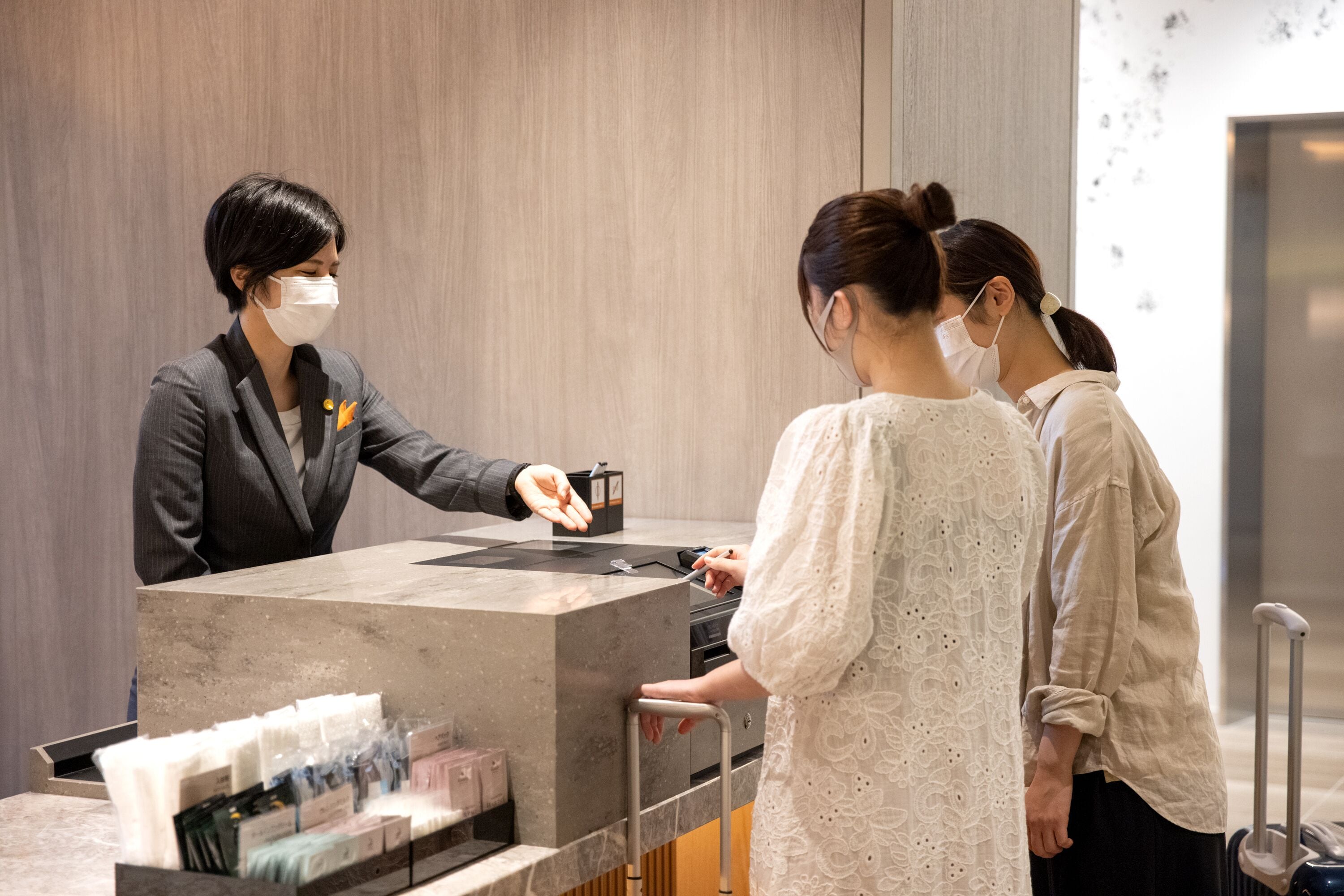 check-in/check-out kiosk