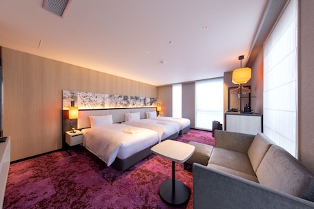 Family Room, Non Smoking, For 3 Guests | Blackout drapes, iron/ironing board, free WiFi, bed sheets. Hotel Forza Kyoto Shijo Kawaramachi