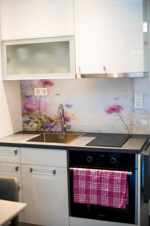 Apartment (Two-bedroom Apartment) | Private kitchen | Fridge - Golf Apartment (Moravske Toplice)