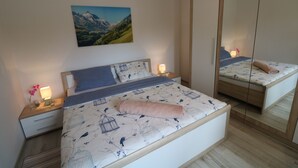 Leilighet | 2 soverom, wi-fi (inkludert) og sengetøy