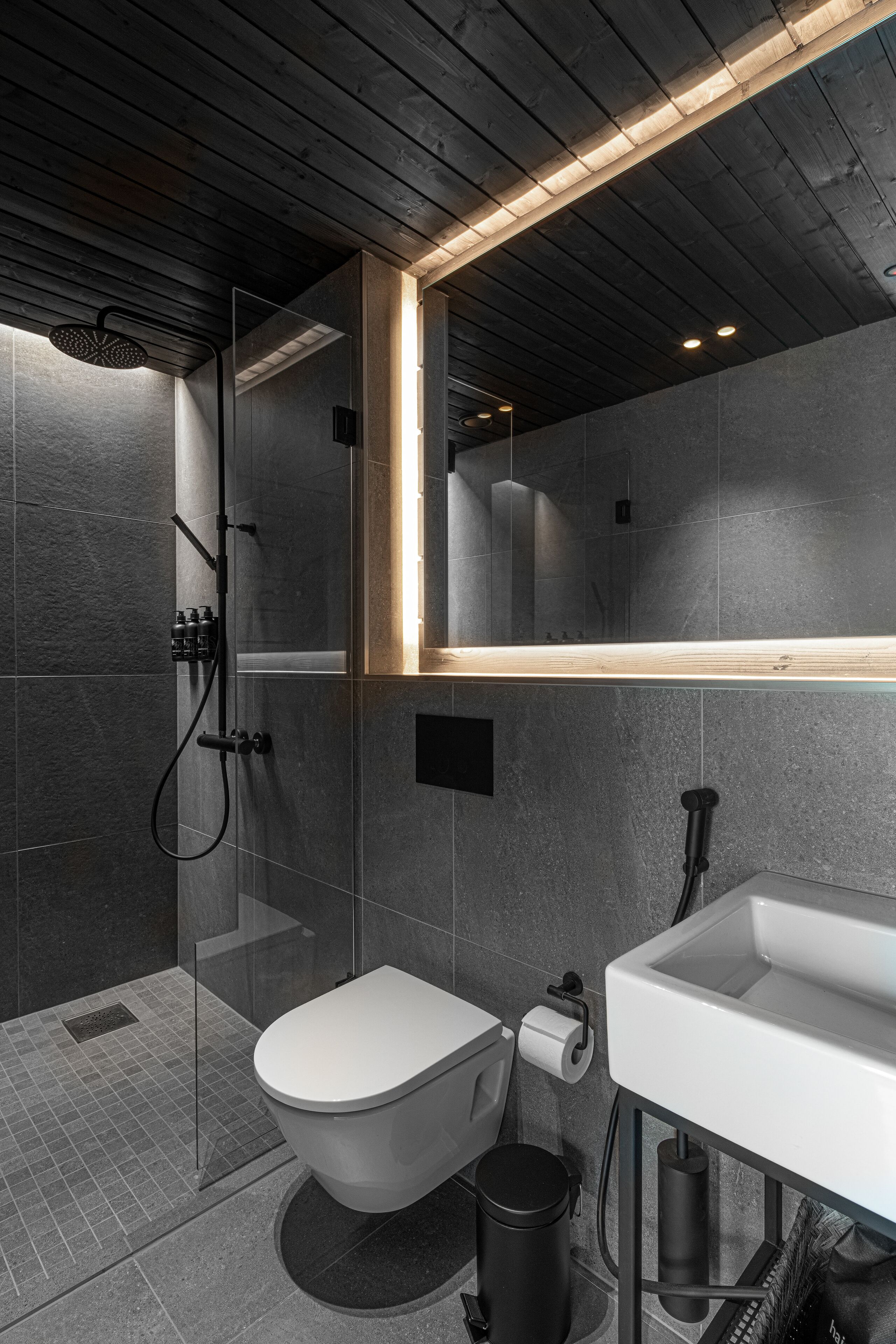 shower, eco-friendly toiletries, hair dryer, bathrobes