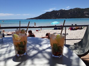 On the beach