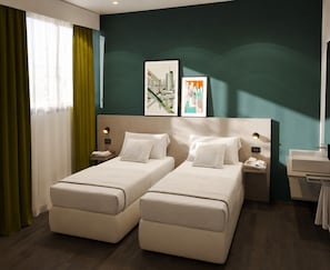 Twin Room, 2 Twin Beds | In-room safe, desk, laptop workspace, blackout drapes - Spark by Hilton Milan Linate Airport (Segrate)