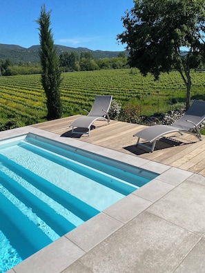 Outdoor pool - Domaine VILONAPA - Villa AMANDIER with private pool - 6 people (saint alban auriolles)