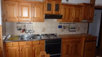 Fridge, oven, stovetop, toaster